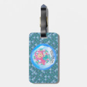 マーメイドシーグリーンはかりで測ラゲッジタグ ラゲッジタグ (裏面縦)