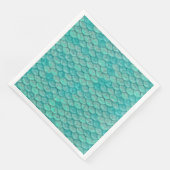 マーメイドシーグリーンはかりで測紙ナプキン (コーナー)