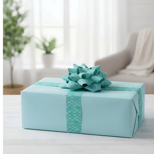 マーメイドシーグリーンはかりで測 サテンリボン