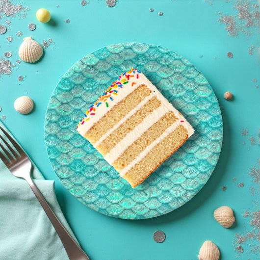 マーメイドシーグリーンはかりで測 ペーパープレート