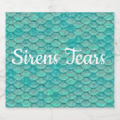 マーメイドシーグリーンはかりで測 リキュールボトルラベル (シングルラベル)