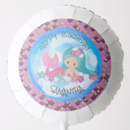 マーメイドシーパープルピンクはかりで測バルーン バルーン