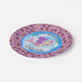 マーメイドシーパープルピンクはかりで測紙プレート ペーパープレート (アングル)
