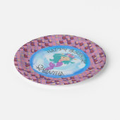マーメイドシーパープルピンクはかりで測紙プレート ペーパープレート (アングル)