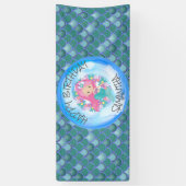 マーメイドシーブルーグリーンバナー 横断幕 (縦)