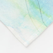 マーメイドシーホースのウィムシーな水のカラー名前をカスタムする フリースブランケット (角)