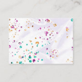 *~*マーメイドシーホースベビーガールおむつラッフル エンクロージャーカード (裏面)