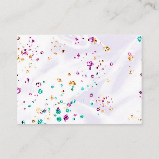 *~*マーメイドシーホースベビーガールおむつラッフル エンクロージャーカード (裏面)