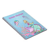マーメイドシーホース&クラゲ手帳 ノートブック (右側)
