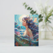 マーメイドシー女神ファンタジーアート ポストカード (スタンド正面)
