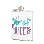 マーメイドジュースグリッター手書きおもしろい フラスク (左)