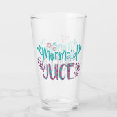 マーメイドジュースビール飲料ガラスピントグリッター タンブラーグラス (裏面)