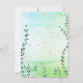 マーメイドスイミングプールパーティの招待状 (裏面)