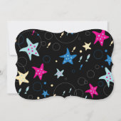 マーメイドスイムプールパープルシーライフ誕生日パーティー 招待状 (裏面)