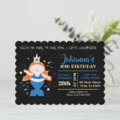 マーメイドスイムプールブルーシーライフ誕生日パーティー 招待状 (スタンド正面)