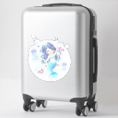 マーメイドスイングステッカー シール (スーツケース)