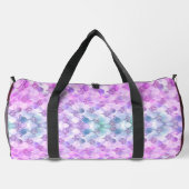 マーメイドスキンピンクシルバーフェイクグリッターモノグラム ダッフルバッグ (裏面)