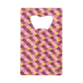 *~*マーメイドスキンフェイクゴールドフォイルマゼンタピンク クレジットカード栓抜き (裏面)