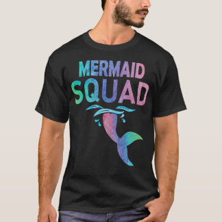 マーメイドスクワッドメルメイド誕生日ファミリーベイパーティー Tシャツ