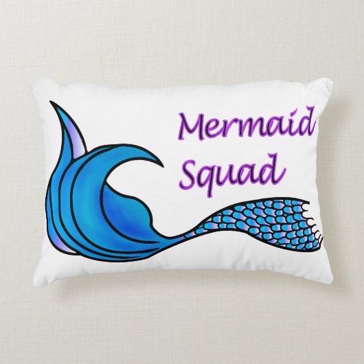 マーメイドスクワッド装飾用クッション アクセントクッション (正面)