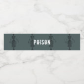 マーメイドスケルトンハローウィンパーティ毒 ペットボトルラベル (シングルラベル)