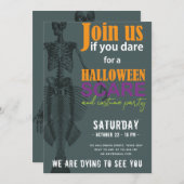 マーメイドスケルトンハローウィンパーティ 招待状 (正面/裏面)