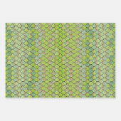 マーメイドスケールパターン ラッピングペーパーシート (正面2)