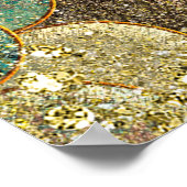 マーメイドスケールマルチカラーグリッター パーティーバナー ポスター (角)