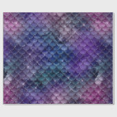 マーメイドスケール宝石トーンラッピング紙 ラッピングペーパー (フラット)