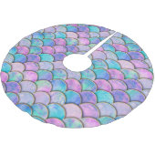 マーメイドスケール日本のの水彩パターン ブラッシュドポリエステルツリースカート (アングル)