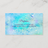 マーメイドスタイリッシュキラキラ紫ターコイズモノグラム 名刺 (裏面)