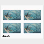 マーメイドステッカー 長方形シール (シート)