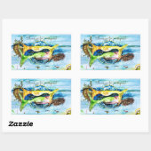 マーメイドステッカー 長方形シール (シート)