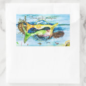 マーメイドステッカー 長方形シール (バッグ)