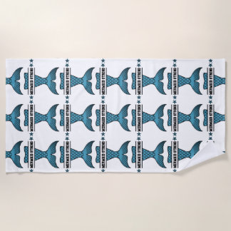 マーメイドストロングビーチタオル ビーチタオル