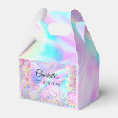 マーメイドスプラッシュプールパーティーガール誕生日 フェイバーボックス (裏面サイド)