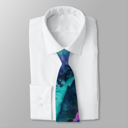 マーメイドスプラッシュ抽象デザインバイポーリーレ ネクタイ (タイ)