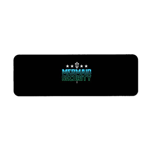 マーメイドセキュリティスイムチームギフト泳ぐ人スイミング ラベル (正面)