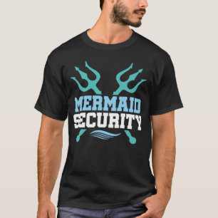 マーメイドセキュリティマーマンメンズボーイズ泳ぐマーダーズ Tシャツ