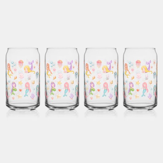 マーメイドセット1 ガラス缶 (正面)