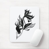 マーメイドタトゥースタイルスティップシェードインクスケッチ マウスパッド (マウス)