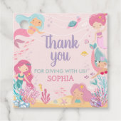 マーメイドダイブインファイブバースデーパーティースクエア フェイバータグ (正面)