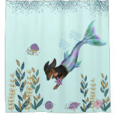 マーメイドダックスシャントシャワーカーテン シャワーカーテン (正面)