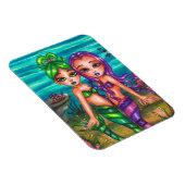 マーメイドツインシスターズファンタジー童話オリジナル マグネット (右側)