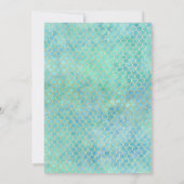 マーメイドツインズベビーシャワー招待状マーメイドベビー 招待状 (裏面)