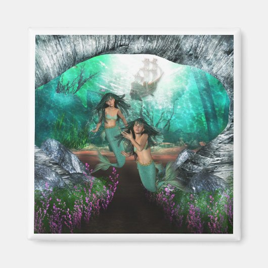 マーメイドツインズマグネット マグネット (正面)