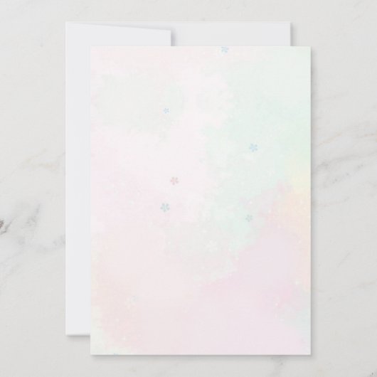 マーメイドツーザシー2nd誕生日パーティー 招待状 (裏面)