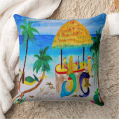 マーメイドティキビーチバー装飾用クッション クッション (ブランケット)