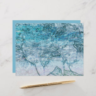 マーメイドティール(緑がかった色)グリーン航海の海波デコページ