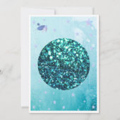 マーメイドテーマでお祝いしよう! 招待状 (裏面)